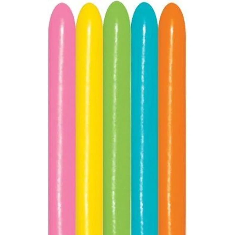 100 BALLONS A MODELER 260 MULTICOLORE SEMPERTEX FASHION TROPICAL