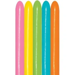 100 BALLONS A MODELER 260 MULTICOLORE SEMPERTEX FASHION TROPICAL