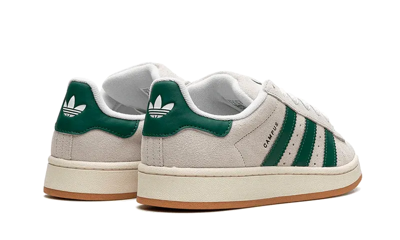 Adidas Campus 00s Crystal White Dark Green