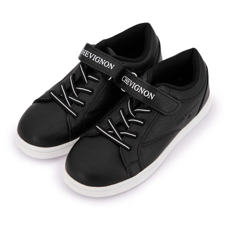 Basket Chev à Velcro Noir Enfant CHEVIGNON à prix dégriffé ! | 