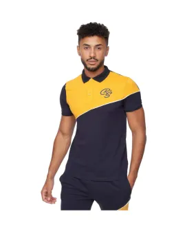 Bleu marine / jaune Crosshatch