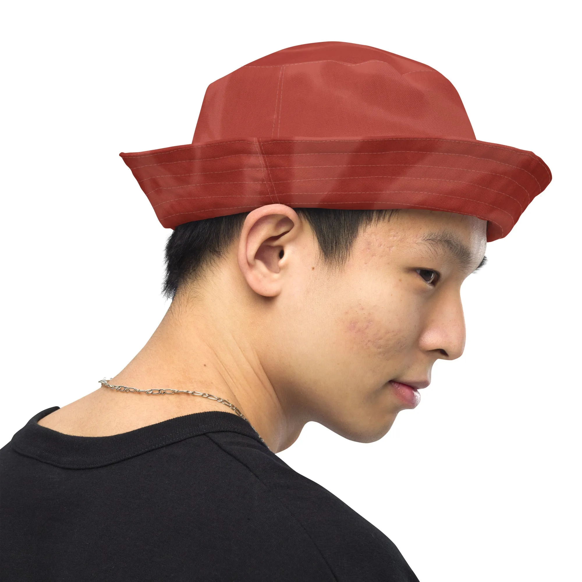 Bob réversible Rouge délavé