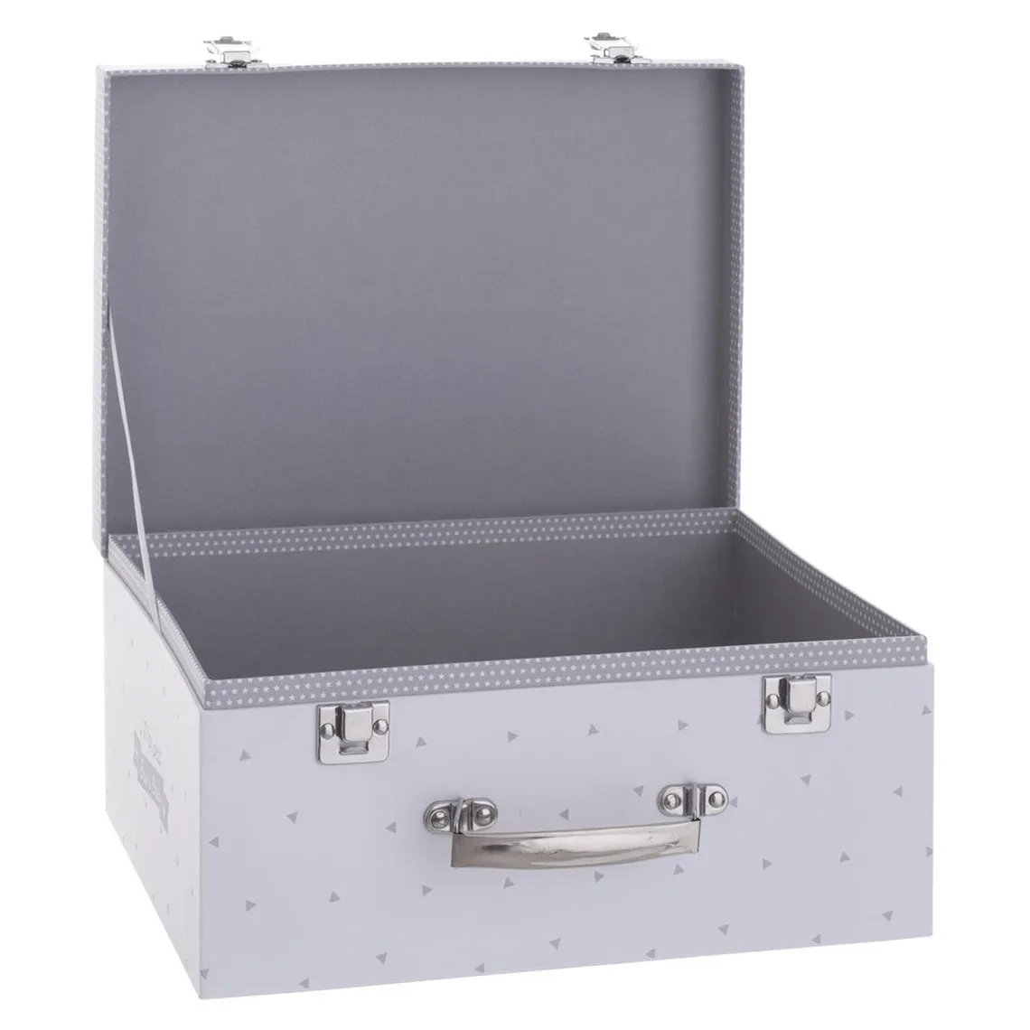 Boîte carton gris « Malle » x3 30/33/36 | 3 Suisses