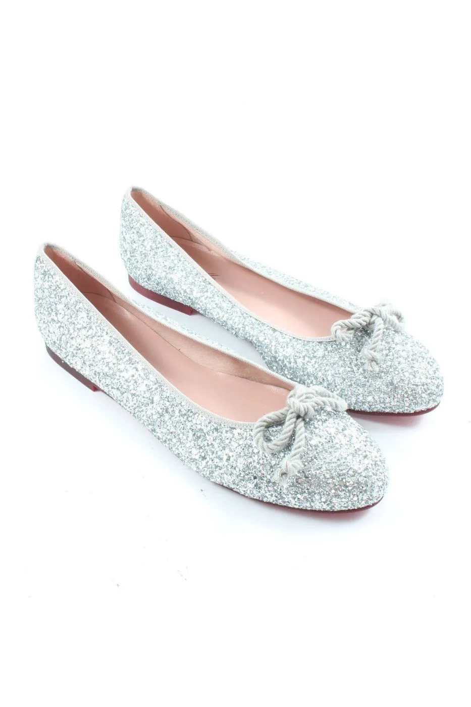 BORRIELLO Ballerines classiques argenté élégant