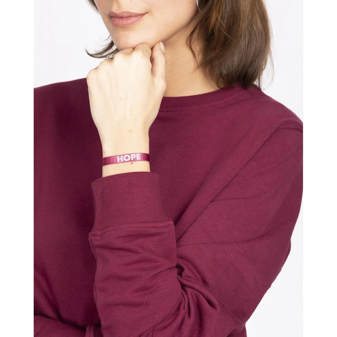 Bracelet Les Interchangeables Femme Hope Rose et Gris | 3 Suisses