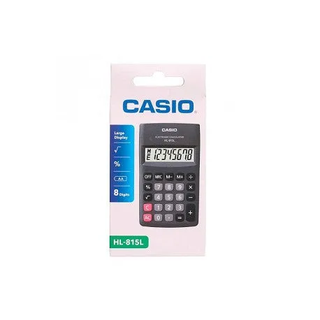 CASIO HL-815L-BK CALCULATRICE DE POCHE NOIR