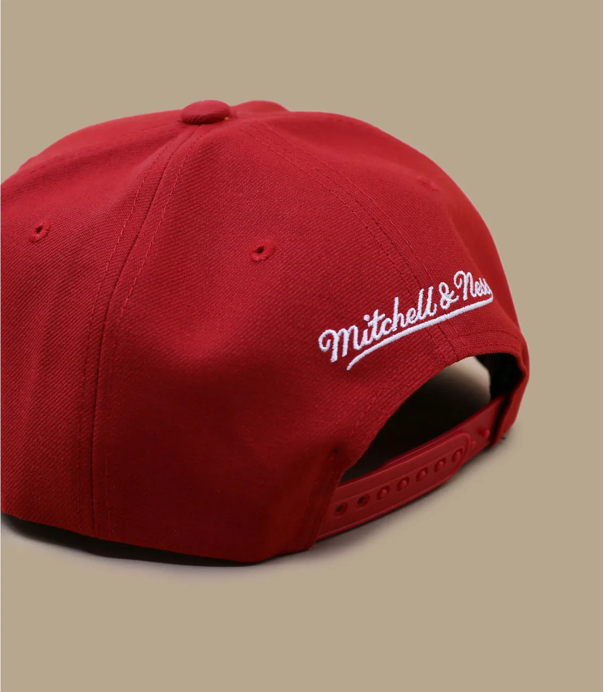 casquette snapback bulls - Embroidery Glitch Snapback Bulls Mitchell & Ness : Headict