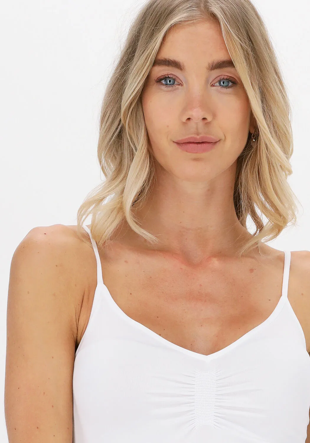 cc heart haut seamless top en blanc