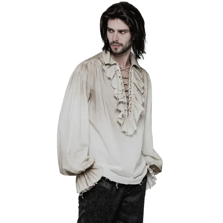 Chemise 'Orthodox Goth' Blanc Cassé