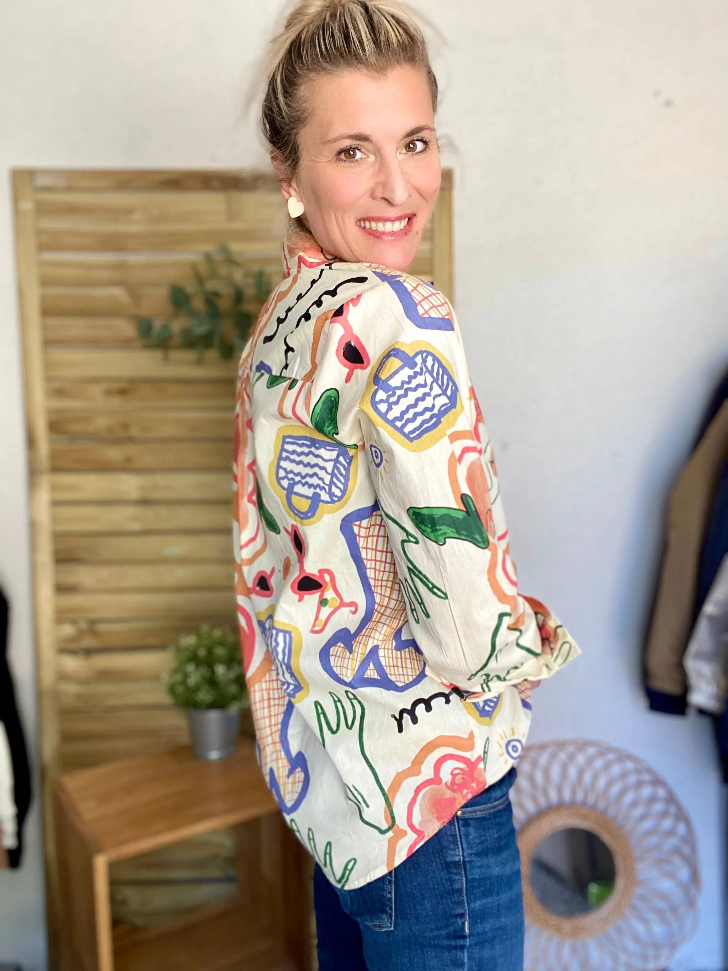 Chemise en coton colorée ARTIST