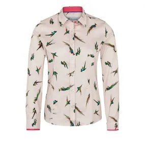 Chemise pour femme Hartwell »Layla«, rose, motif »Oiseaux«