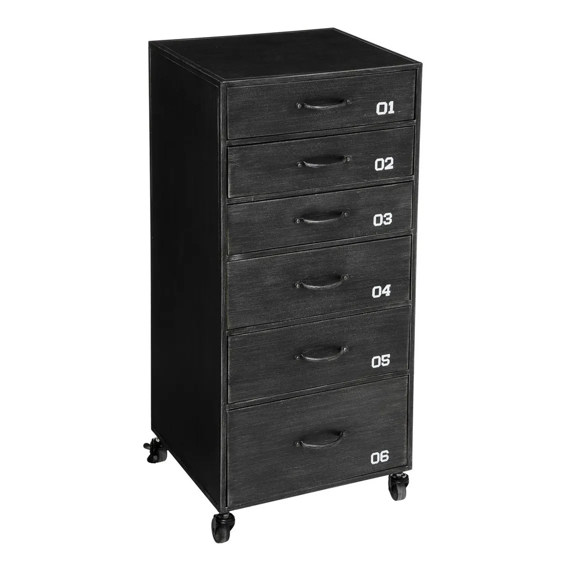 Chiffonnier 6 Tiroirs Sevin Gris | 3 Suisses