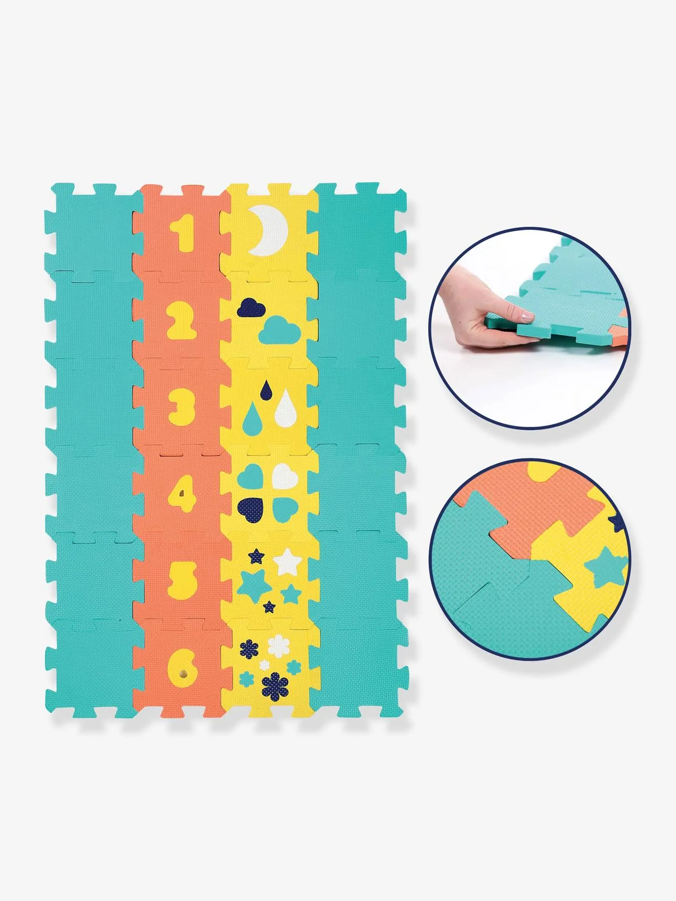 Coffret d'activités tapis quille et formes LUDI multicolore - Ludi