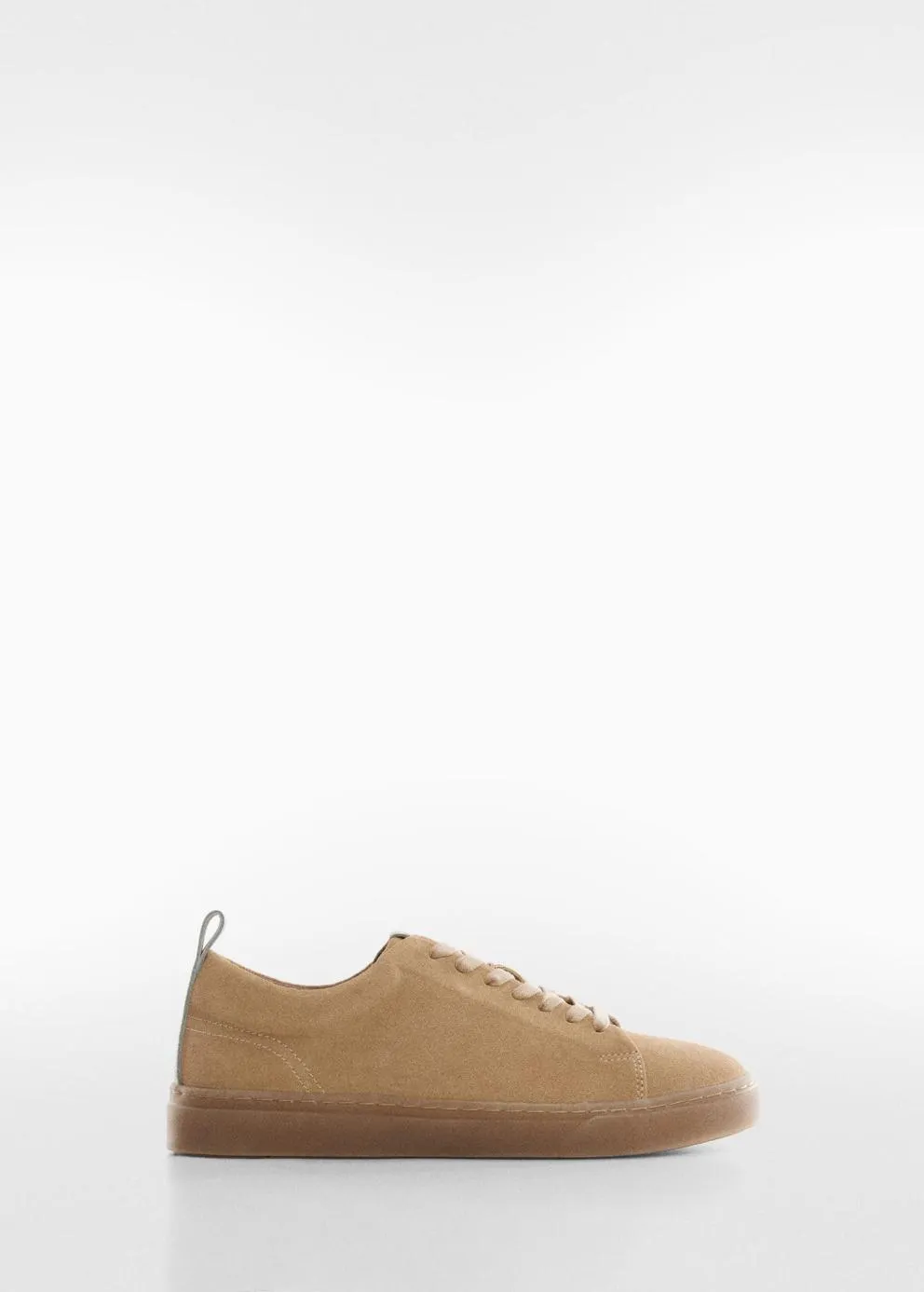 Cuir | Homme MANGO Tennis Cuir Suède Sable