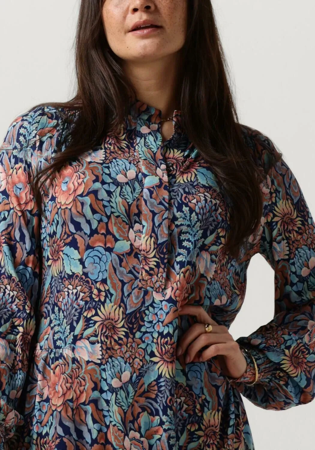 dea kudibal robe midi marla en bleu