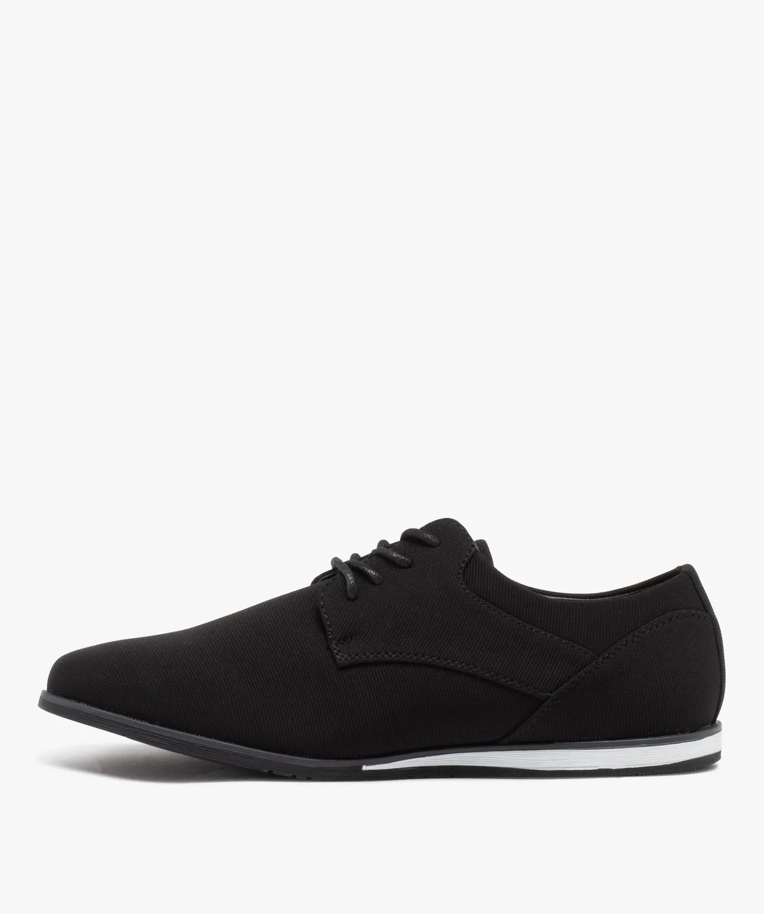 derbies homme unis a semelle contrastee noir vif chaussures de ville