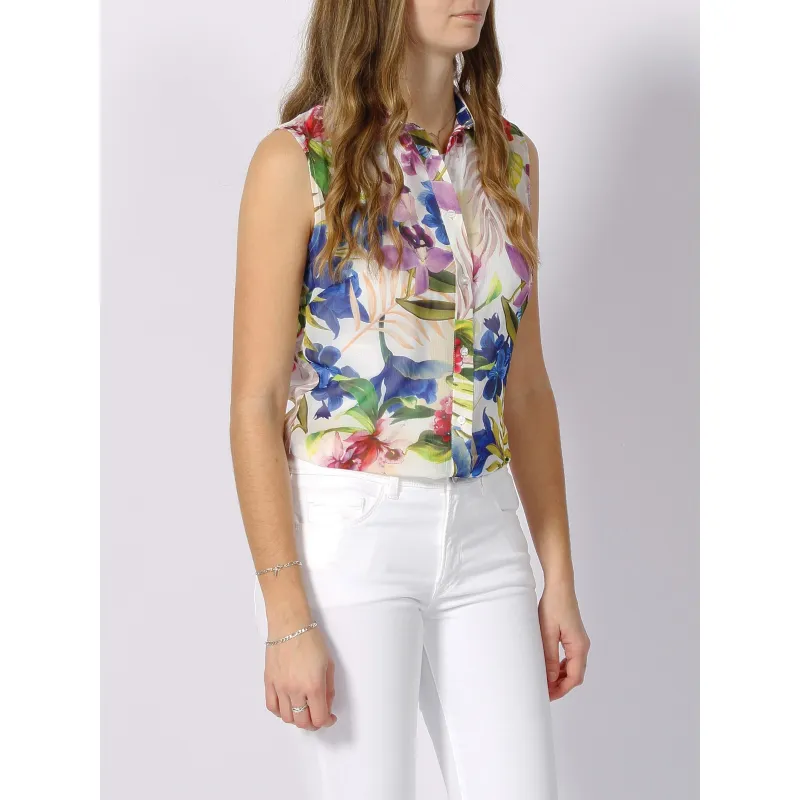Débardeur imprimés floral dpepsa multicolore femme - Morgan | wimod