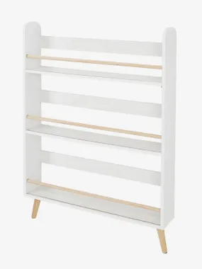 Etagère présentoir à livres LIGNE CONFETTI blanc/bois - Vertbaudet