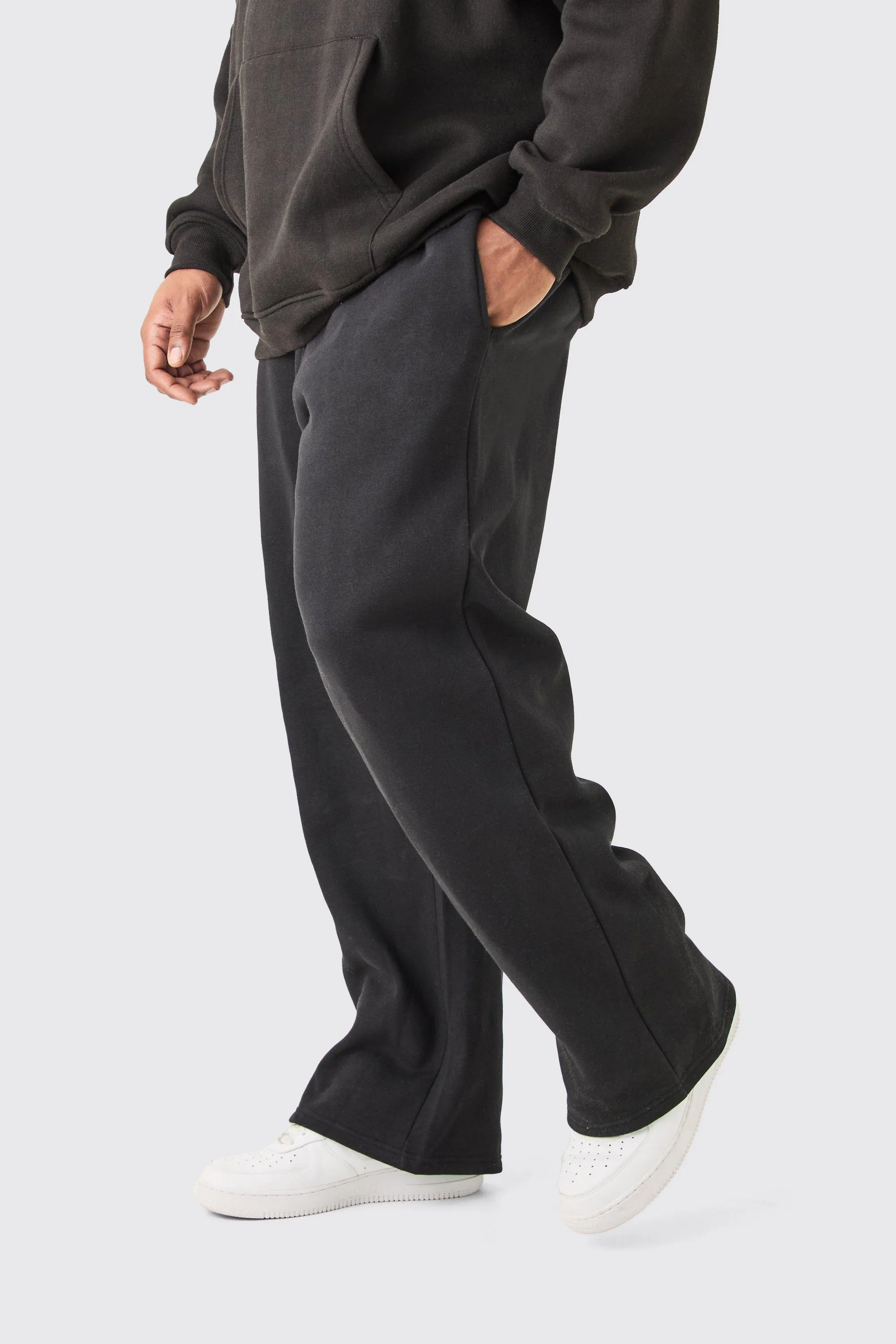 Grande taille - Jogging large basique noir