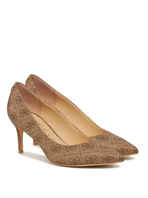 Guess Bravo6 Escarpins À Logo 4G Beige / Marron - Achetez À Prix Outlet!