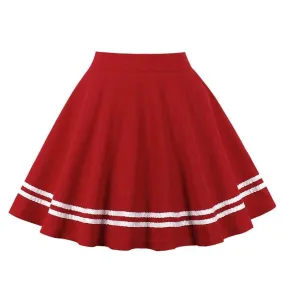 Jupe Vintage  Patineuse Rouge