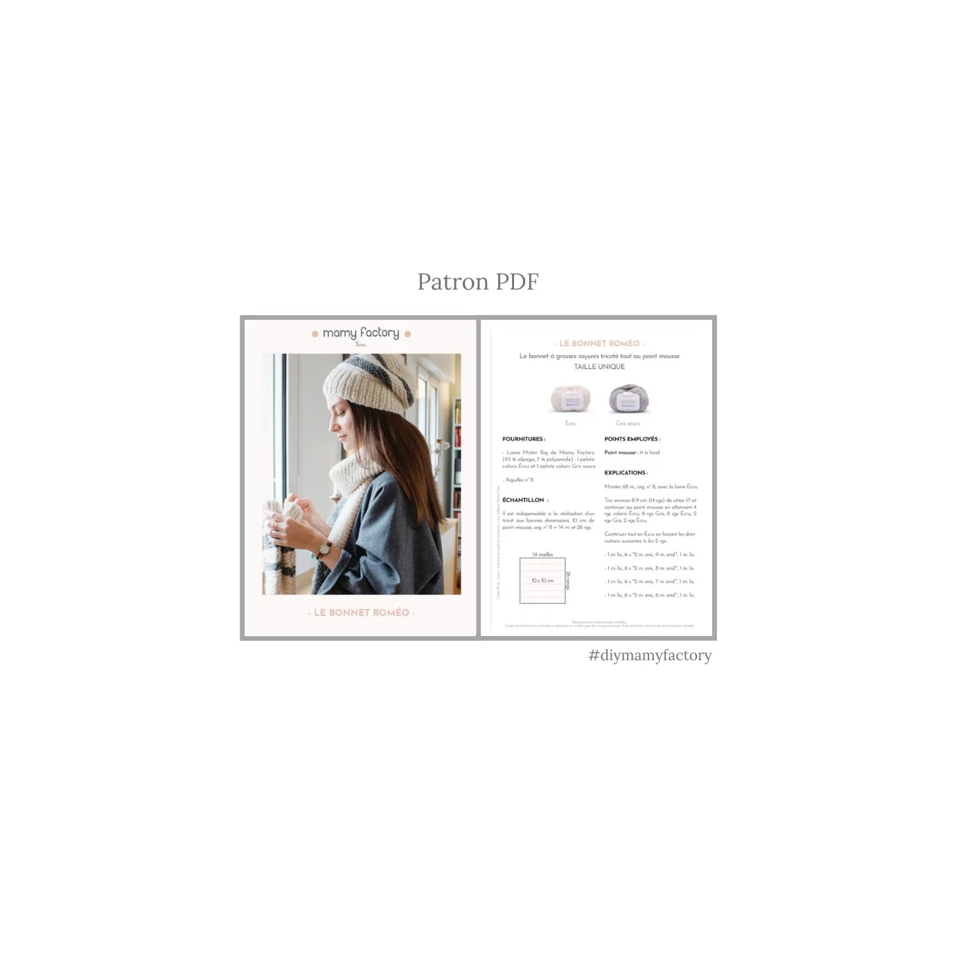 Kit tricot - Bonnet Romeo