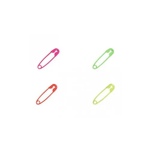 Lot de 100 petites épingles fluos 30mm - jaune 069-125