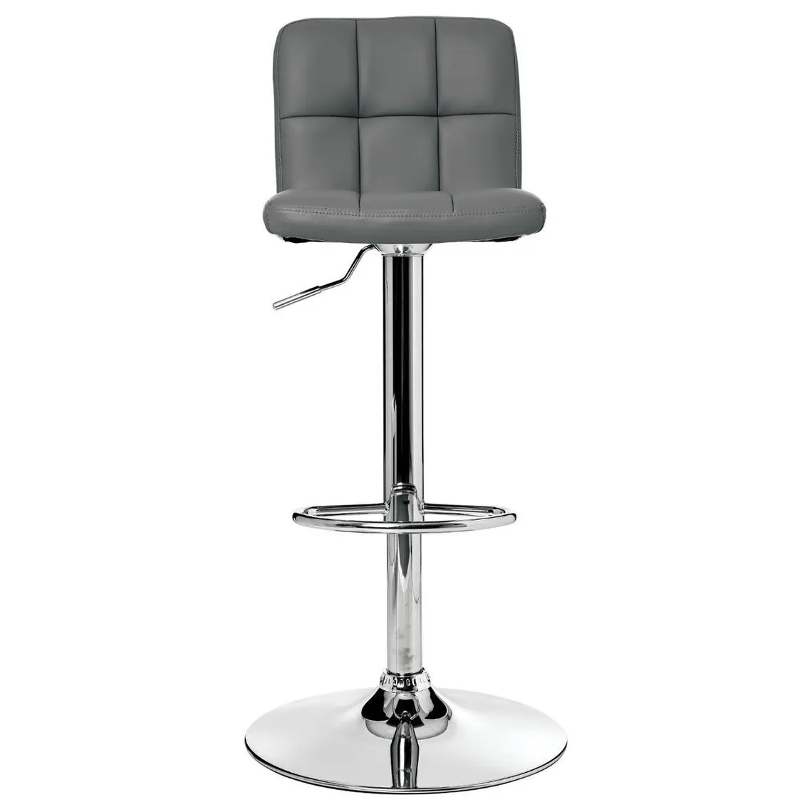 Lot de 2 tabourets de bar gris 