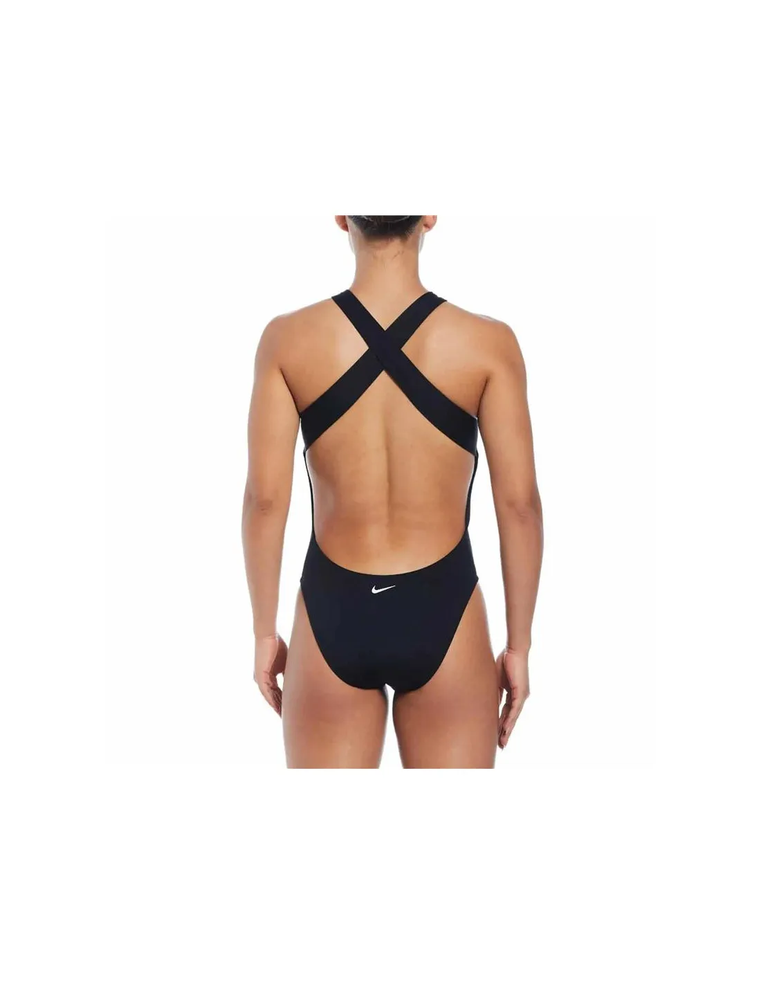 Maillot de bain Natation Nike Femme de Multi Logo Noir