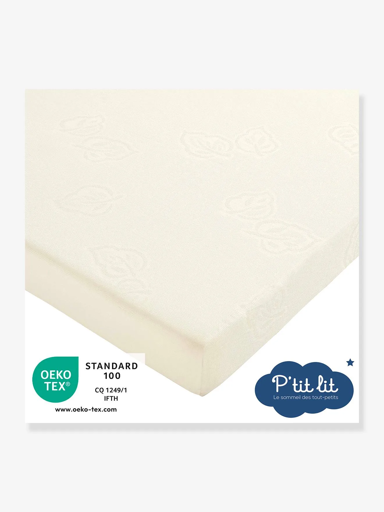 Matelas Nomade Premium Pliant 2 parties P'TIT LIT blanc - P'tit Lit