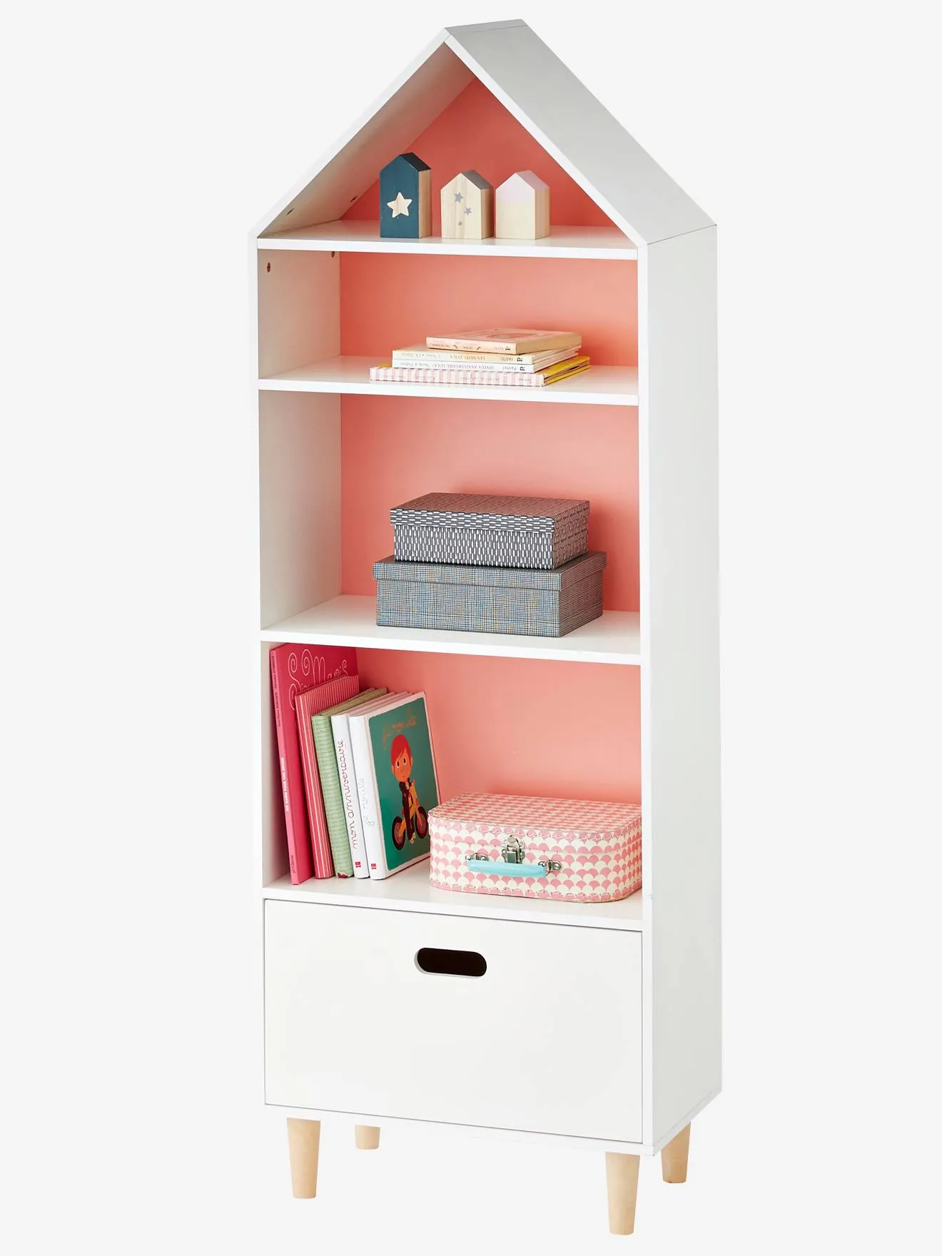 Meuble de rangement "maison" 5 cases Kabine blanc - Vertbaudet