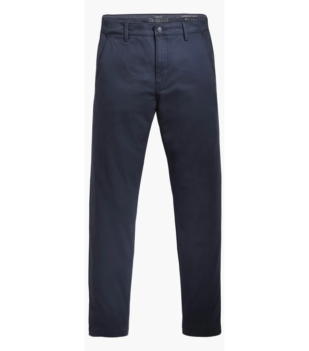 Pantalon chino coupe droite Levis en coton stretch bleu marine