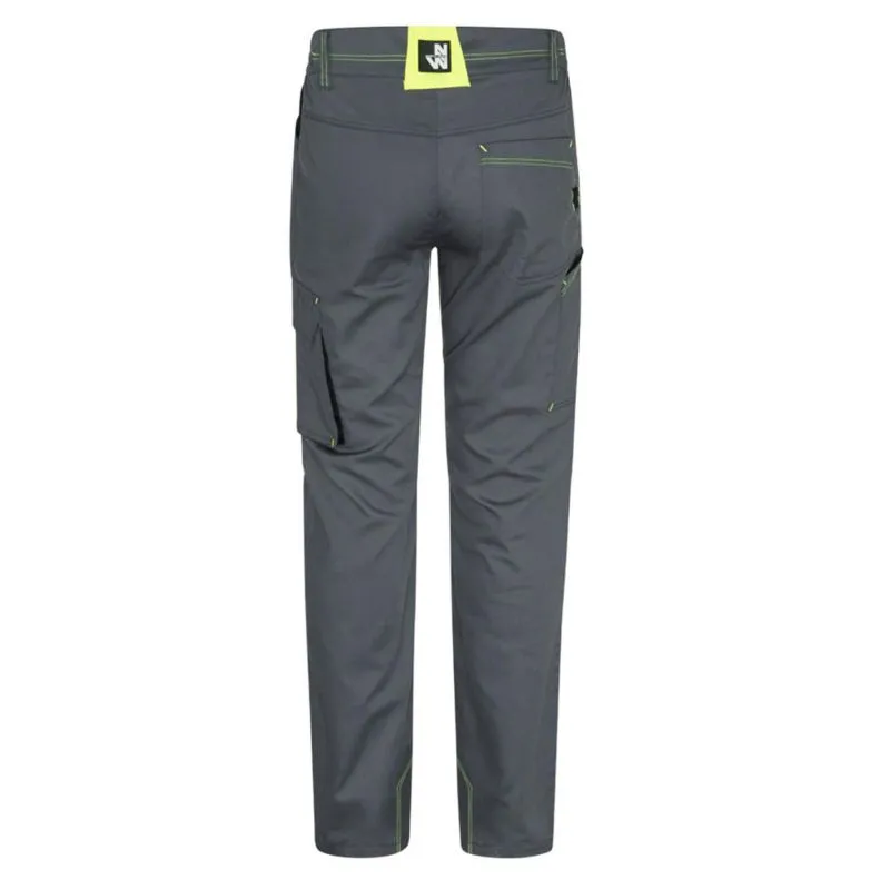 Pantalon Marlow gris et jaune fluo - Nine Worths by North Ways
