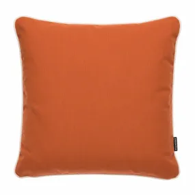 Pappelina Pappelina Of Sweden Indoor Outdoor Cushion Sunny Design 44x44cm In Orange With White Trim - Trouva
