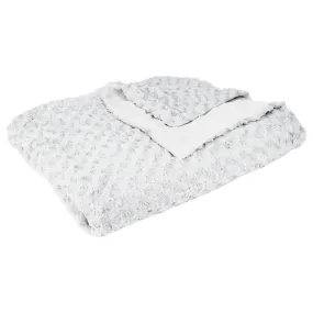 Plaid effet fourrure bouclée gris clair | 3 Suisses