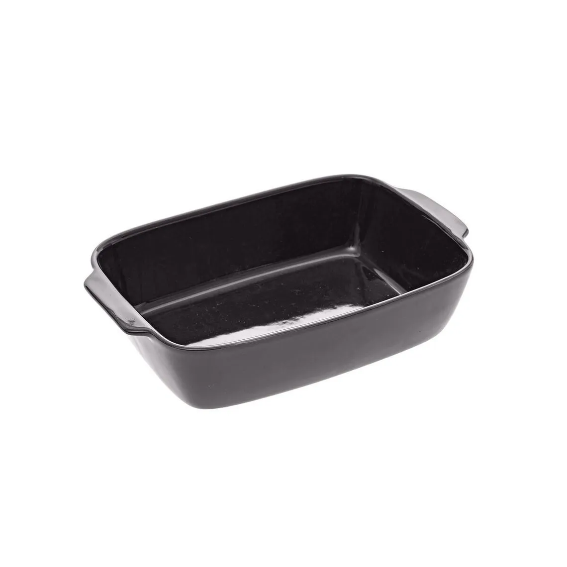 Plat rectangulaire 32x20cm gris anthracite en céramique | 3 Suisses