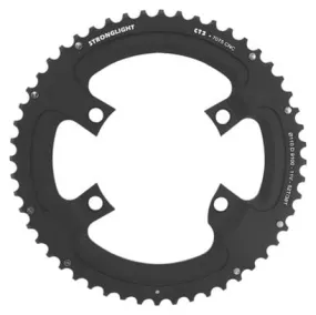 PLATEAU ROUTE 4BRA D.110 POUR SHIMANO DURA-ACE 9100 STRONGLIGHT 52DTS EXTERIEUR NOIR CT2  11V. POUR INTERIEUR 38DTS