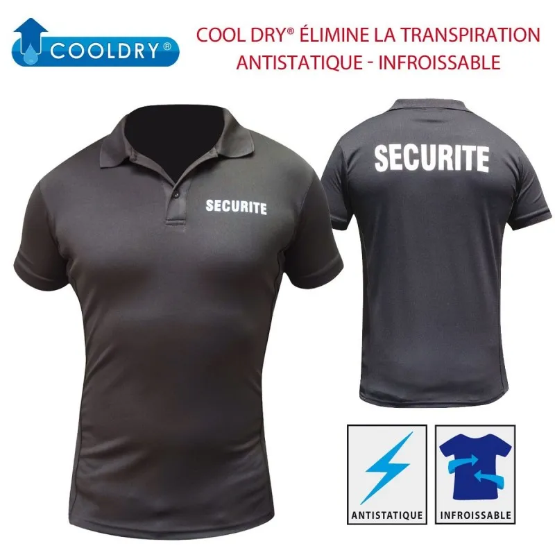 polo cooldry noir Sécurité