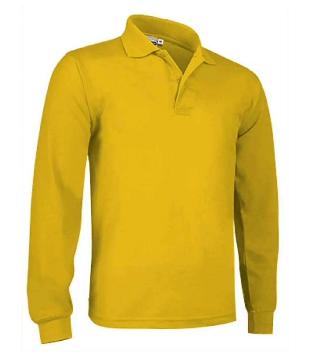 Polo manches longues - Homme - réf PREDATOR - jaune tournesol