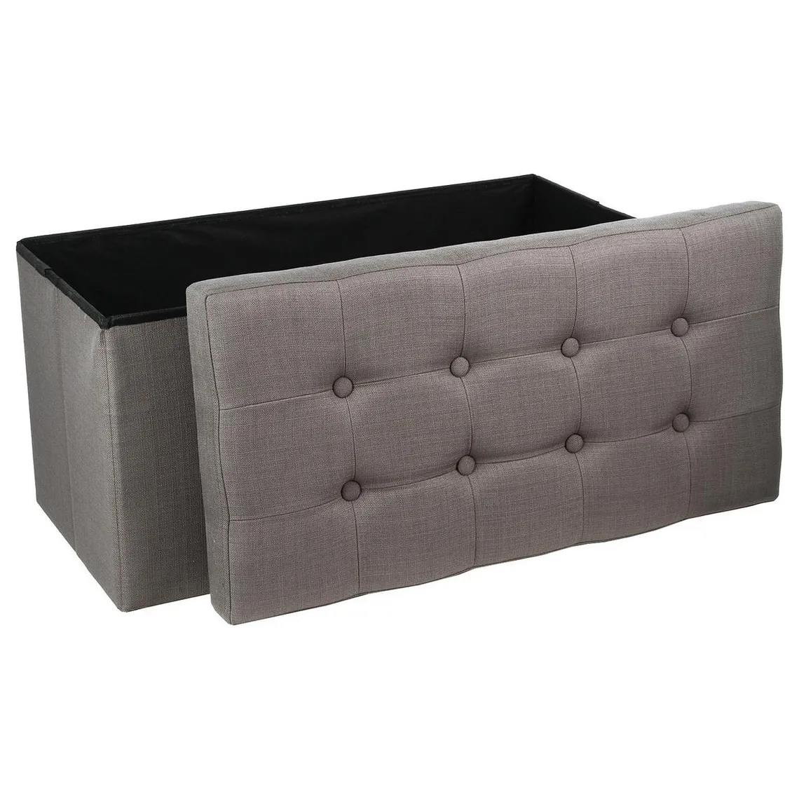 Pouf pliant double gris  | 3 Suisses