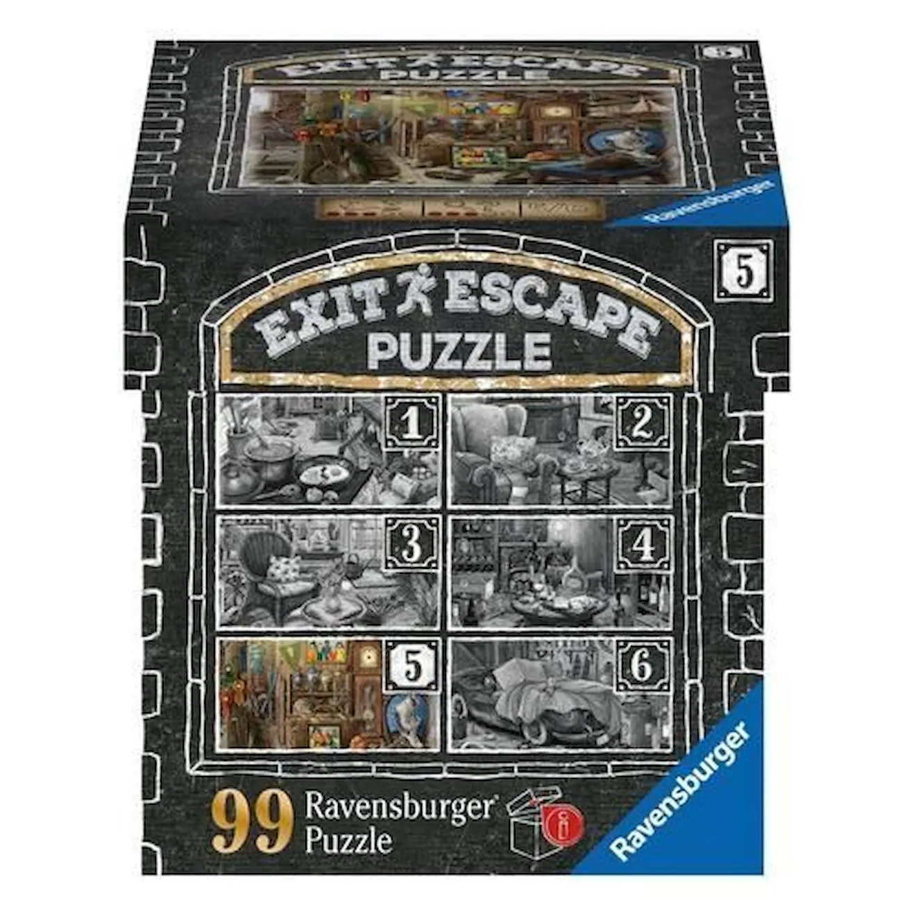 Puzzle escape - Ravensburger - Grenier manoir - 99 pièces - Fantastique - Mixte blanc - Ravensburger