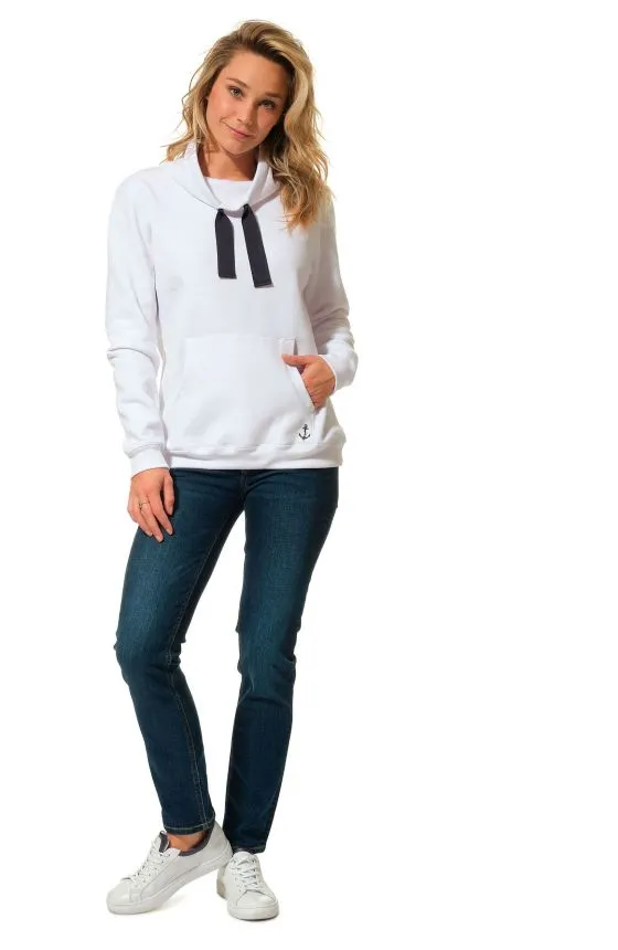 RACHELLE Sweat femme col montant avec poche kangourou HUBLOT