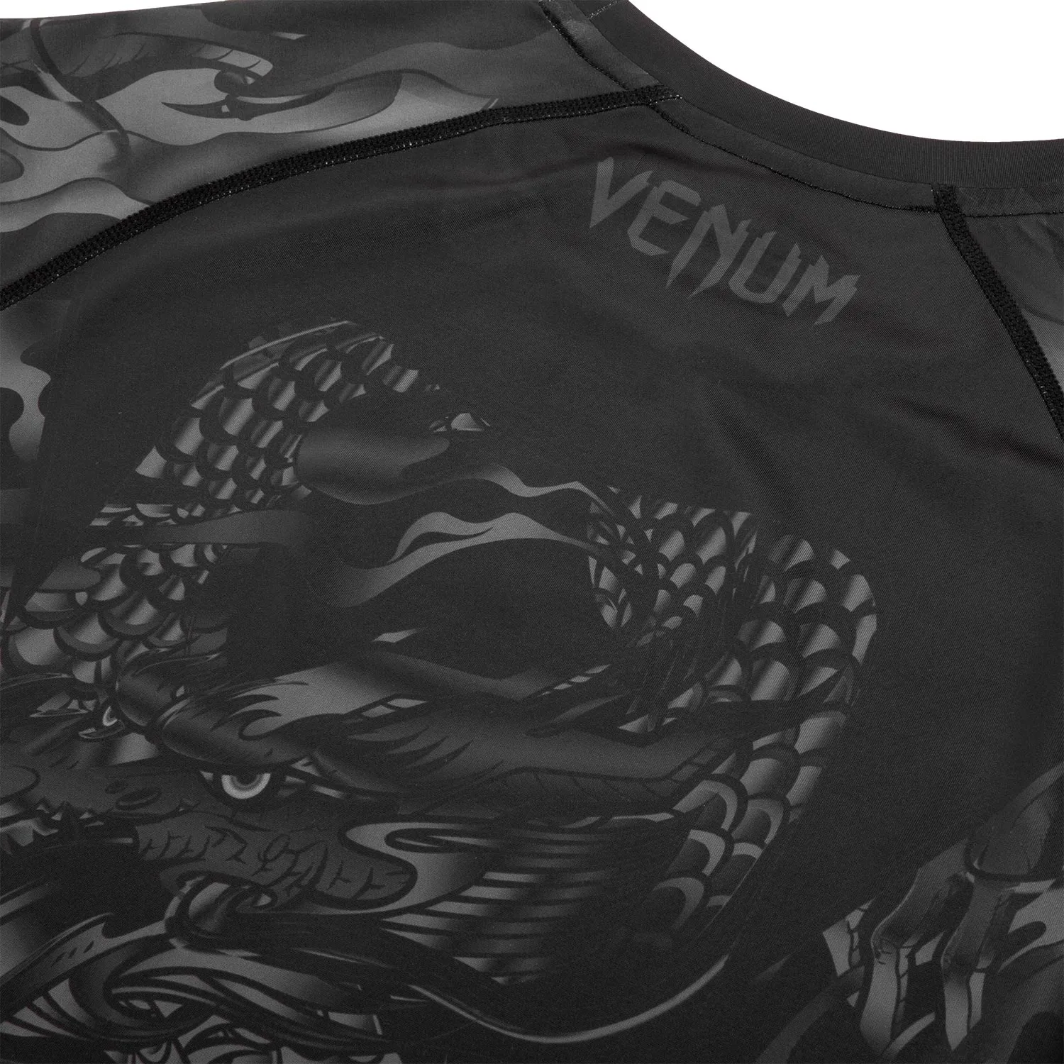 Rashguard Venum Dragon's Flight - Manches Longues - Noir/Noir