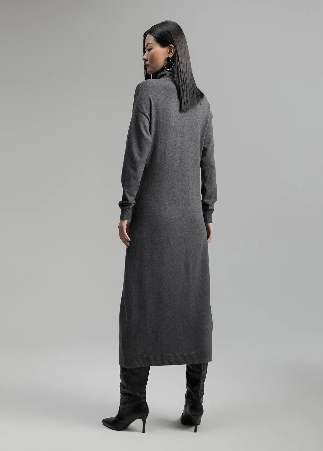 Robe midi en maille