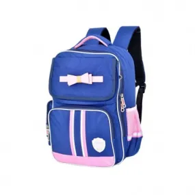 Sac à dos enfant - style britannique - bleu rose - taille moyenne - SC2303