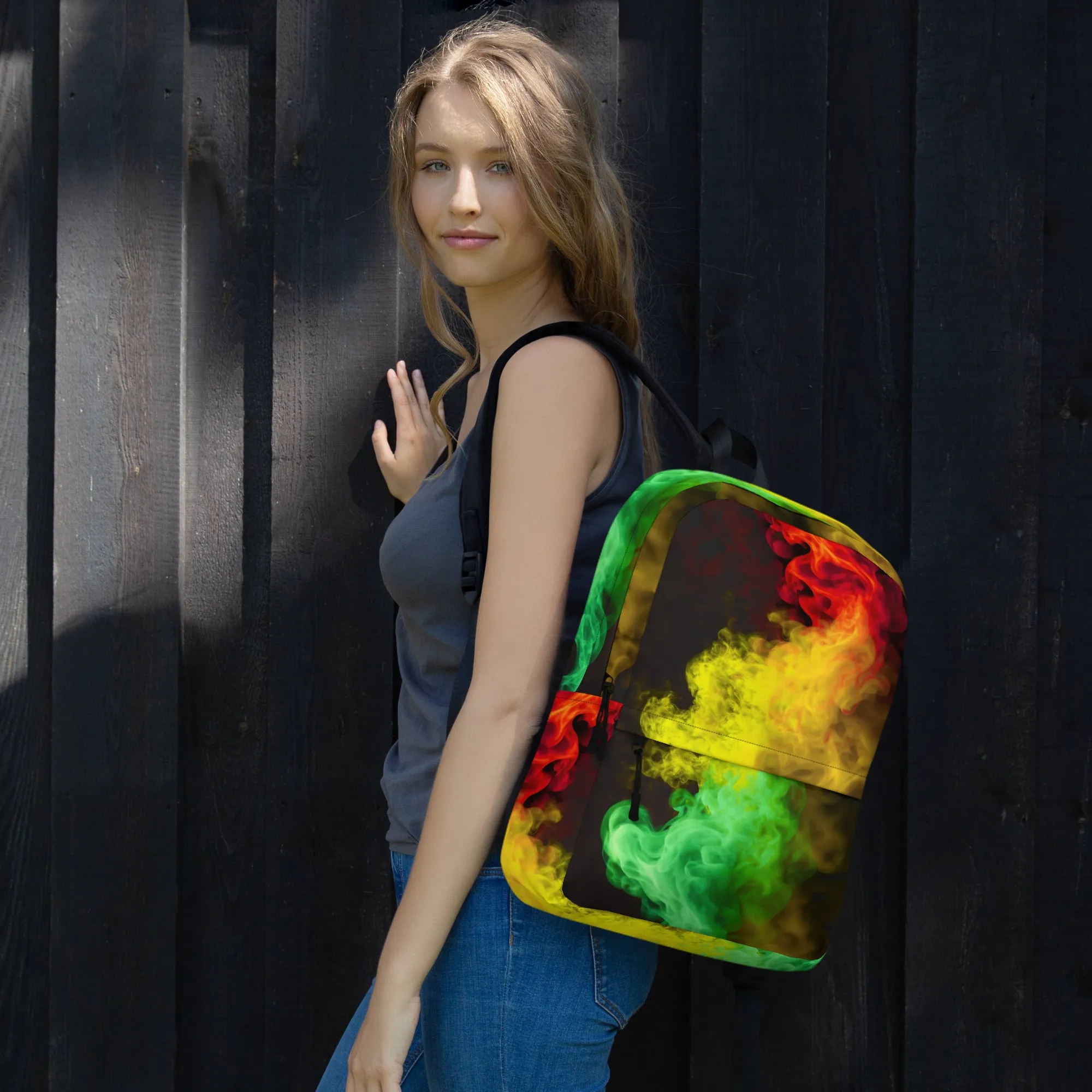 Sac à dos Fumée Verte, Jaune et Rouge