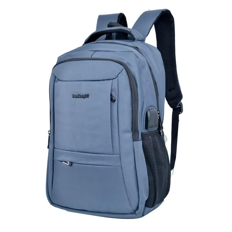 Sac à dos gris clair pour homme avec multiples compartiments - SC2850