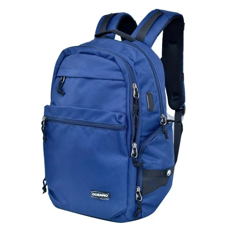Sac à dos Océano bleu avec port USB - SC2860