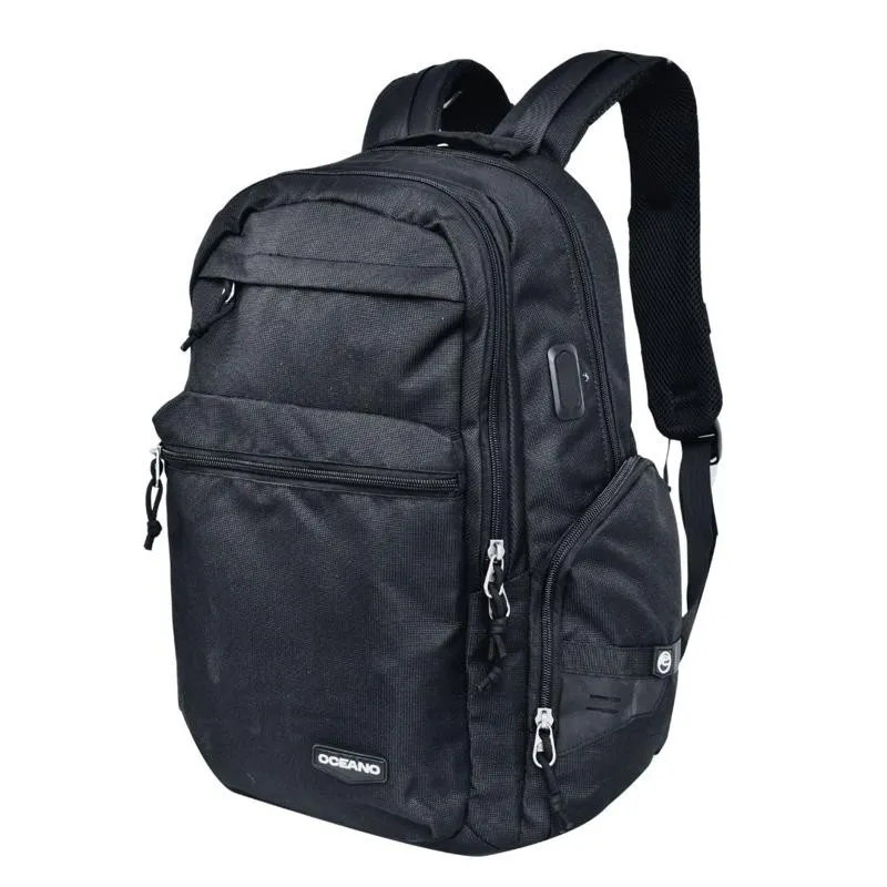 Sac à dos Océano noir avec port USB - SC2862
