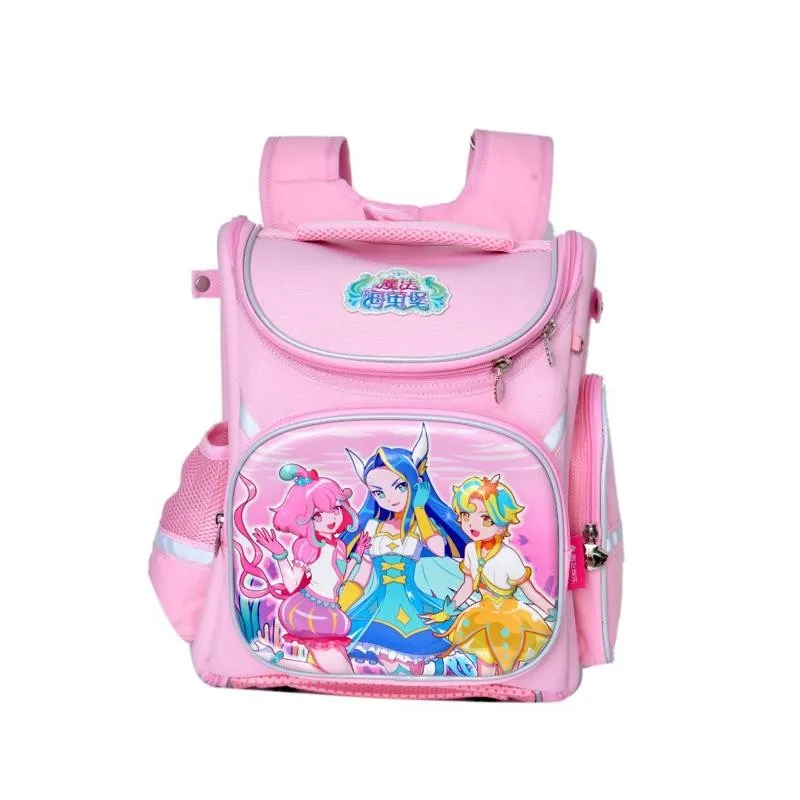 Sac à dos rose enfants avec personnages mignons - Moyen - SC2826